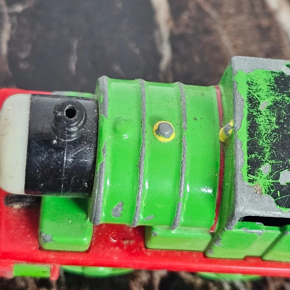 Thomas & Friends Take Along Percy Train Diecast Metal 2002 Learning Curve Green6